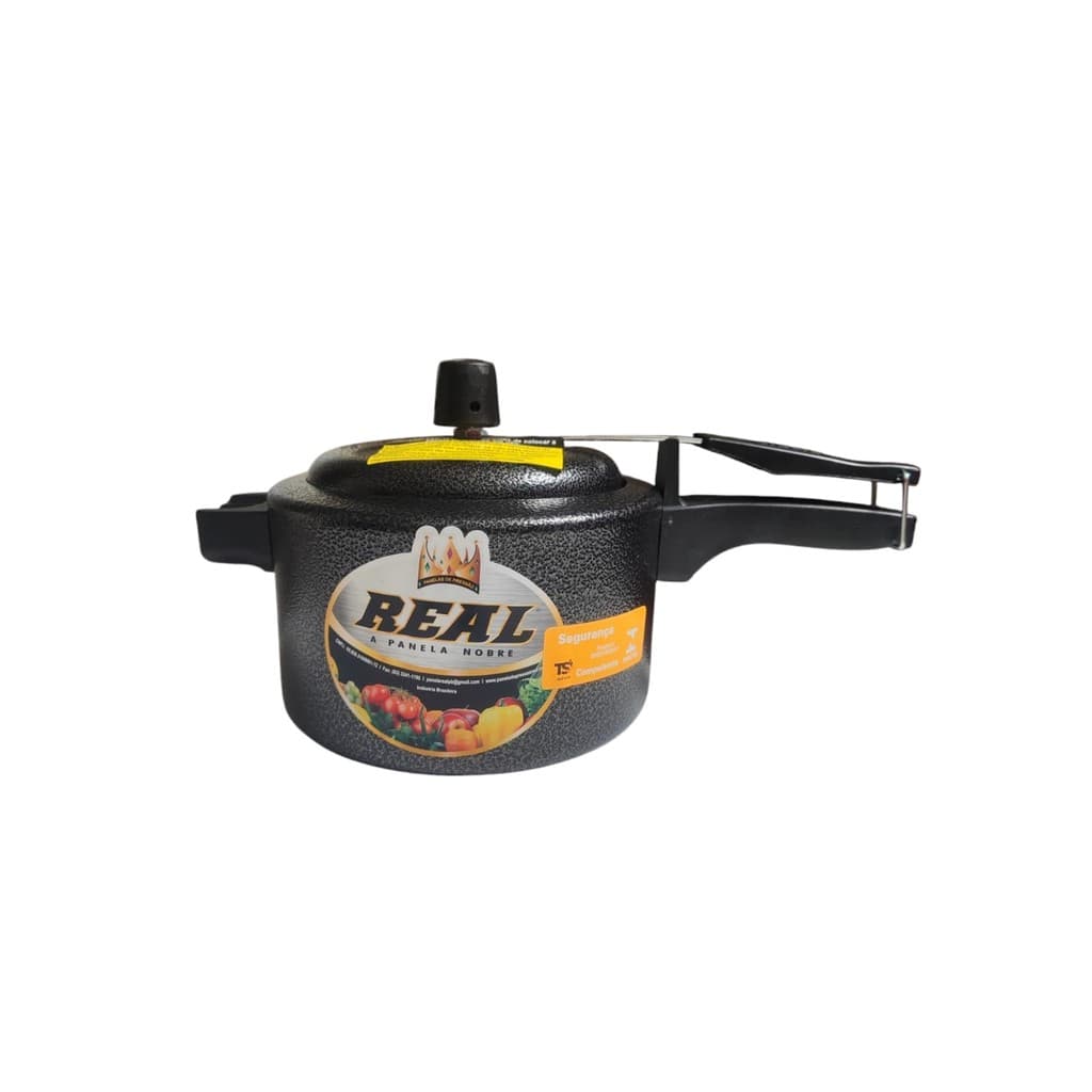 Panela de Pressão 2.5L Preta – Design Moderno, Prática e Durável