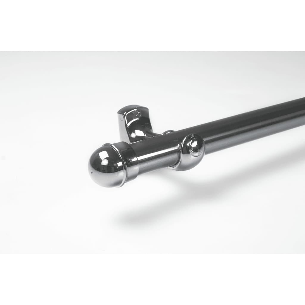 Kit Varao Simples De 1M, 1.5M, 2M, 3M e 4 Metros Bastão Completo de 28MM De Aço Para Cortinas