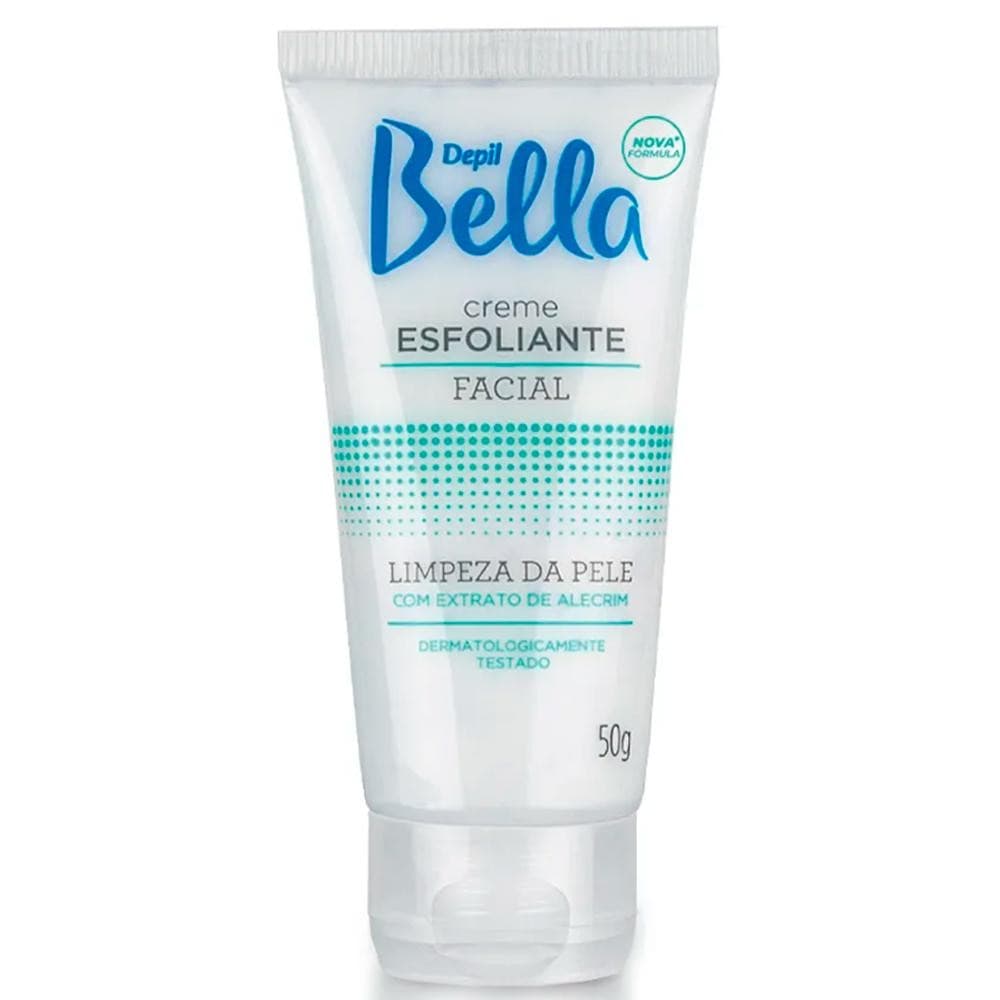 Creme Esfoliante Facial Depil Bella Limpeza de Pele Extrato de Alecrim Desodorante 50g