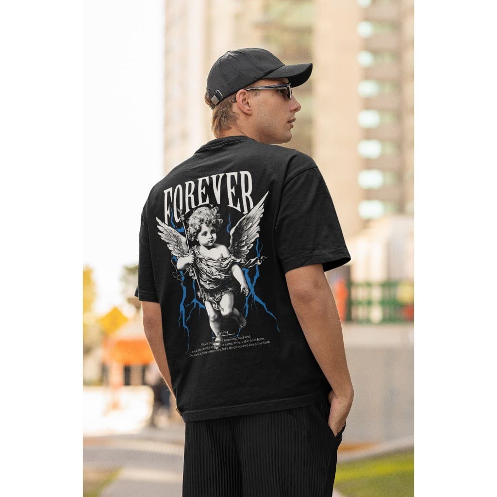 Camiseta Premium Frente Costa Estilo De Rua Anjo Forever