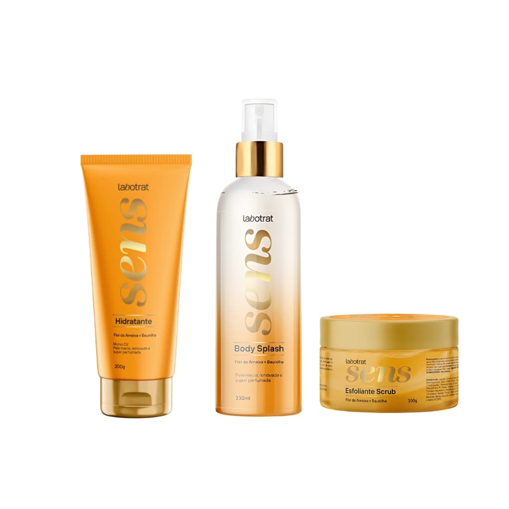 LABOTRAT KIT SENS C/ 3 ITENS - FLOR DE AMEIXA E BAUNILHA
