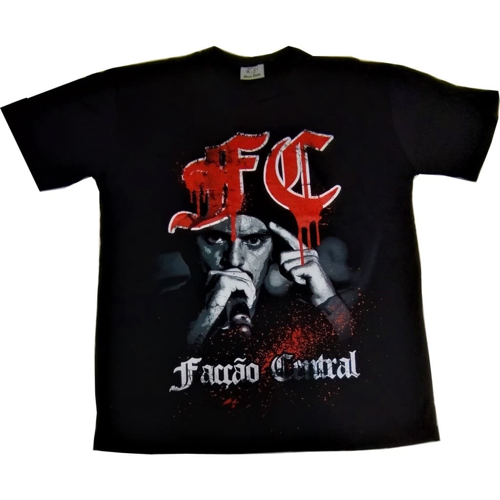 Camiseta- Cultura de Rua Rap Nacional Facção Central Estampas em DTF Otimo Custo Beneficio