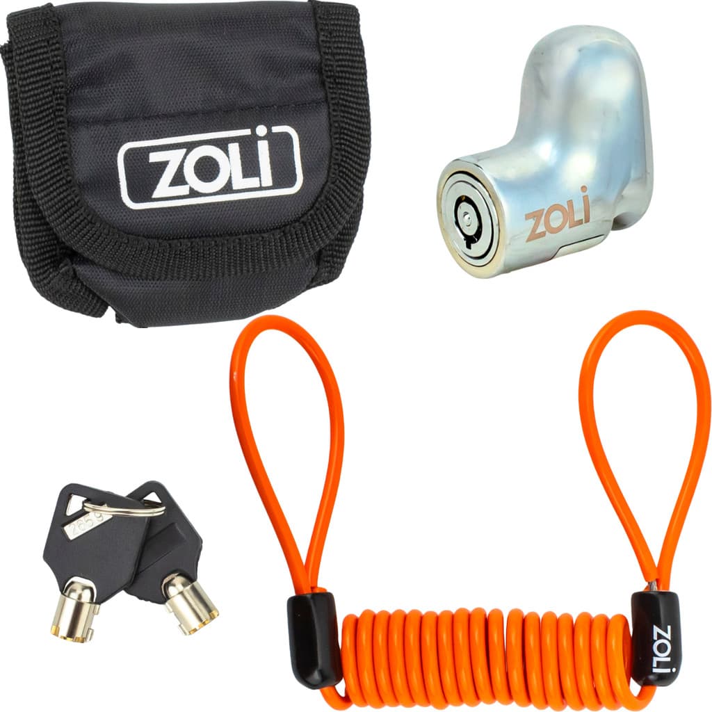 Trava De Disco Moto Antifurto Roubo Chave K2 5.5mm Em Aço