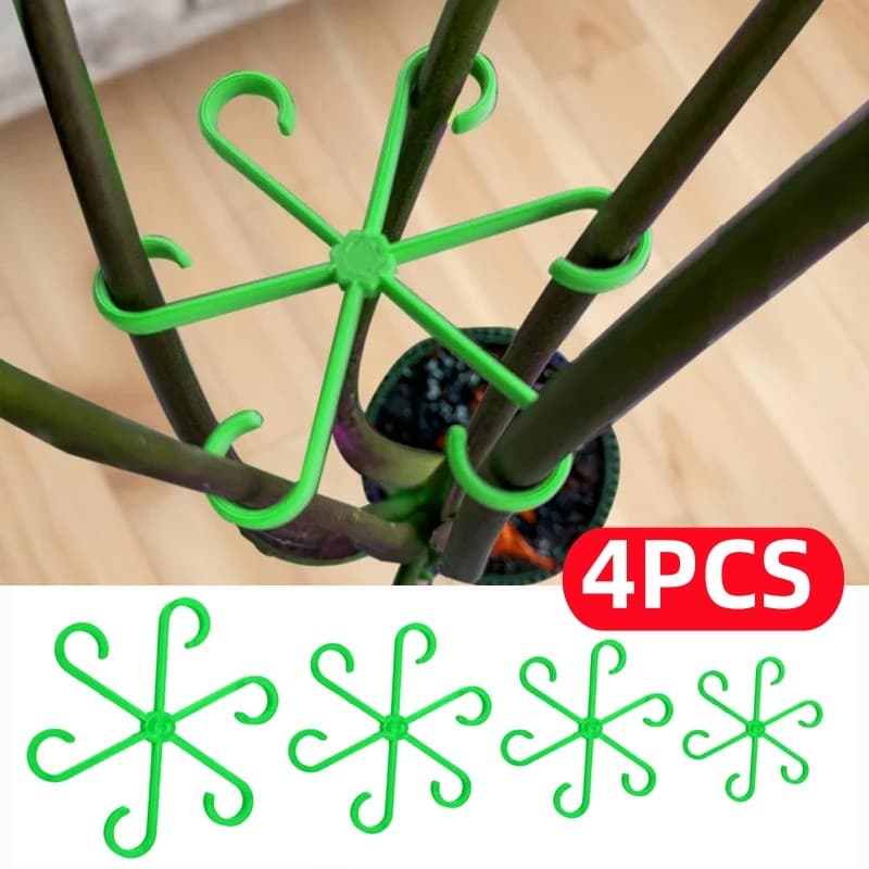 4/8 Pcs Suporte De Haste Transparente Alocasia Monstera Leaf Suporta Clipes De Videira Para Plantas Trepadeiras