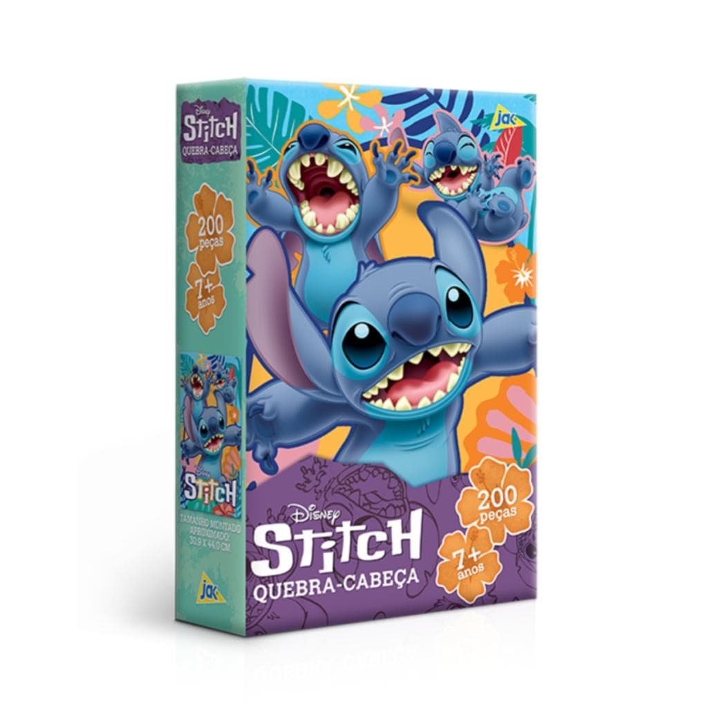 QUEBRA CABEÇA 200 PEÇAS DISNEY STITCH - TOYSTER 003179