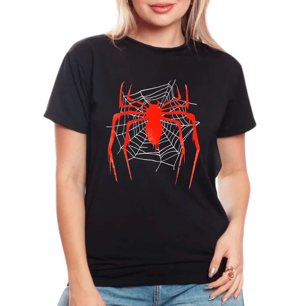 Camiseta Baby Look Feminina Aranha na Teia - Estilo Tumblr / LANÇAMENTO EXCLUSIVO