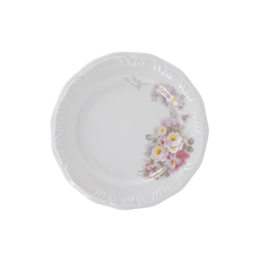 Prato Sobremesa 19cm Porcelana Schmidt - Dec. Eterna E351