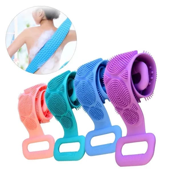 Toalha Bucha De Banho Silicone Corpo Massagear Secar