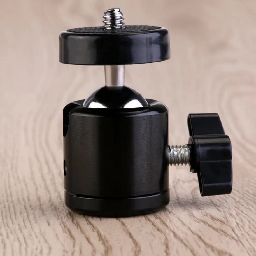 Mini Cabeça De Tripé Ball Head 1/4 Metal Para Tripé