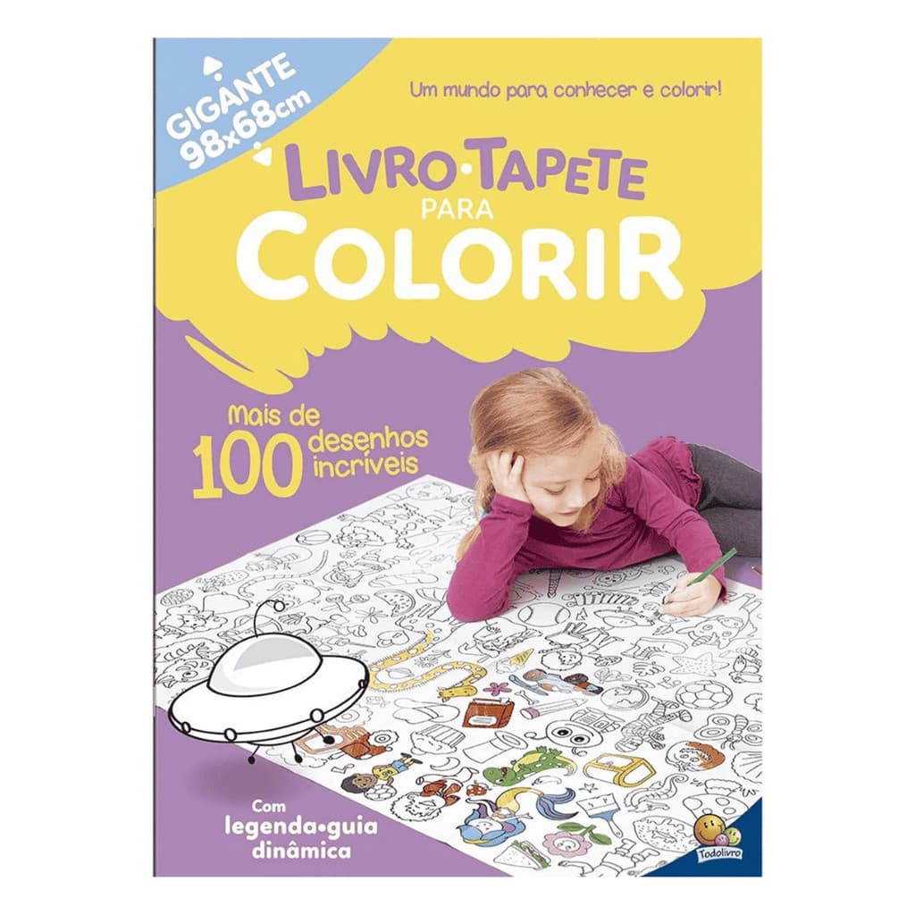 LIVRO DE COLORIR TAPETE +100 DESENHOS - TODOLIVRO