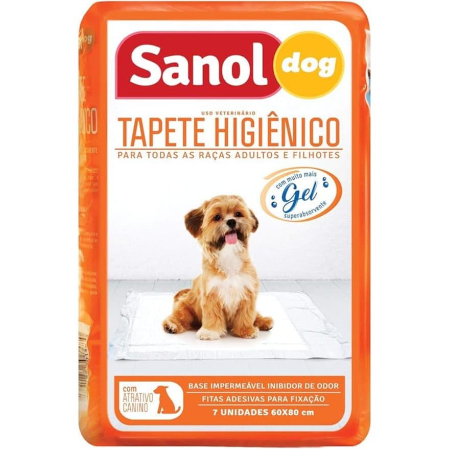Tapete Higiênico Sanol Para Cães 7 Unidades 60x80cm PROMOÇÃO ENVIO IMEDIATO
