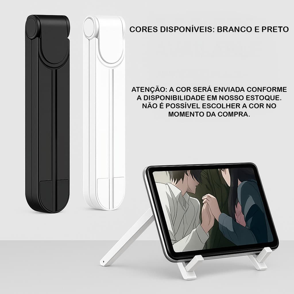Suporte Base De Mesa Notebook Celular Ajustável Dobrável