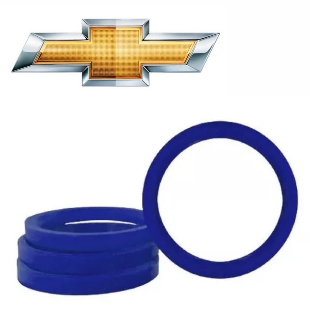 Kit 4 Anel Centralizador GM Chevrolet  De Rodas Esportiva Liga Leve 56,60mm