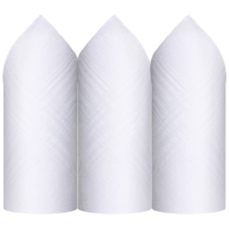 Lenço Premier 100% Algodão Branco C/3 39 x 39 cm - 344
