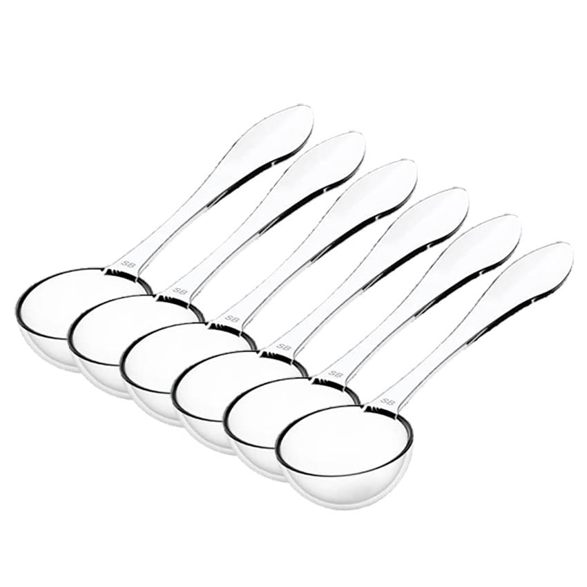 Conj 06 Colheres Eco Para BUFFET SORVETERIA AÇAI Transparente 15 cm SB