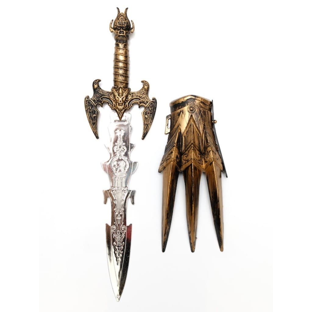 Kit Cavaleiro Dragão Espada Excalibur E Garra