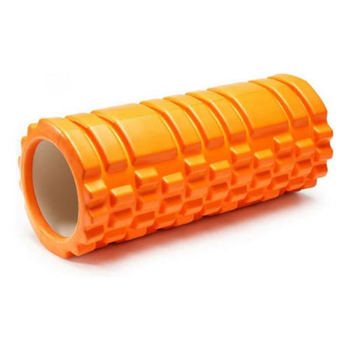 Rolo Massagem Foam Roller Liberação Miofascial Yoga Laranja