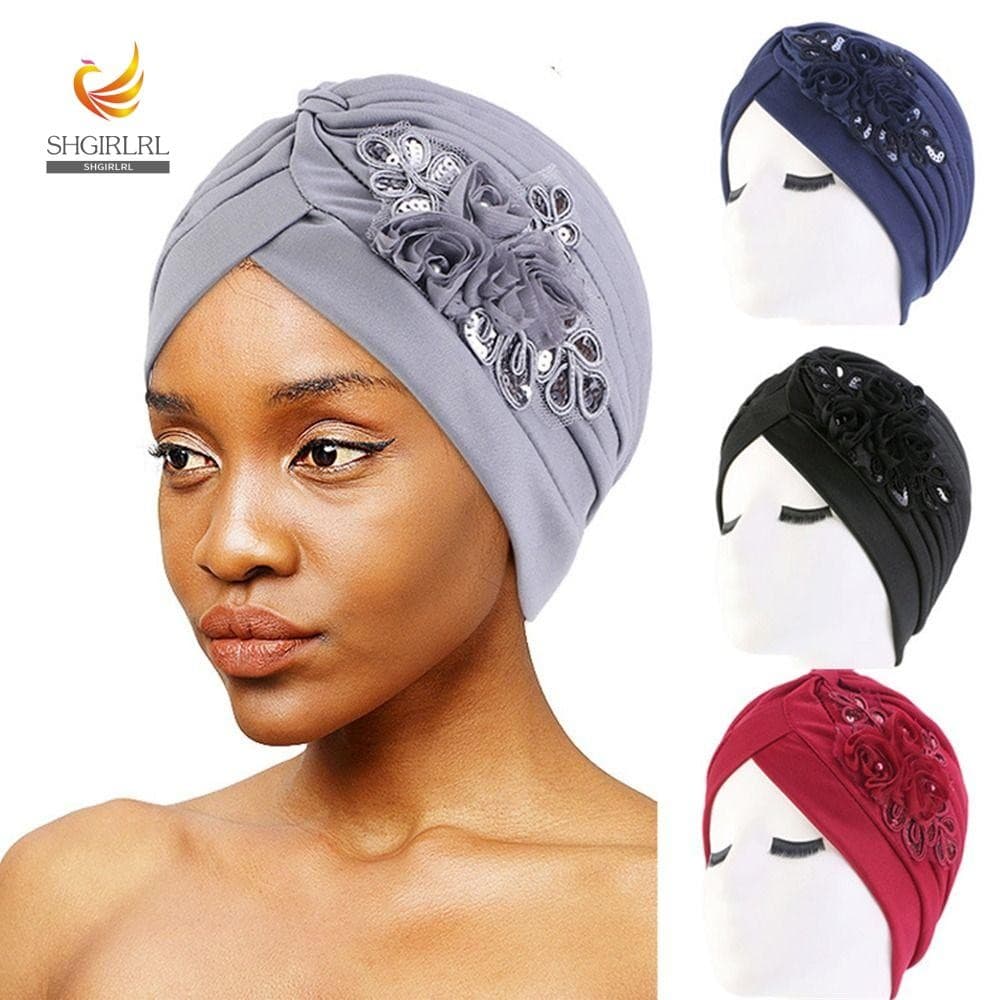 SHGIRLRL Hijabs Internos Indianos Femininos Gorro Bandana Boné De Dormir