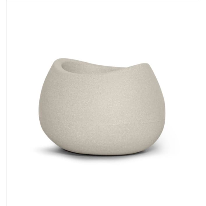 Vaso Texturizado Oval Cimento - Terraza - Nutriplan