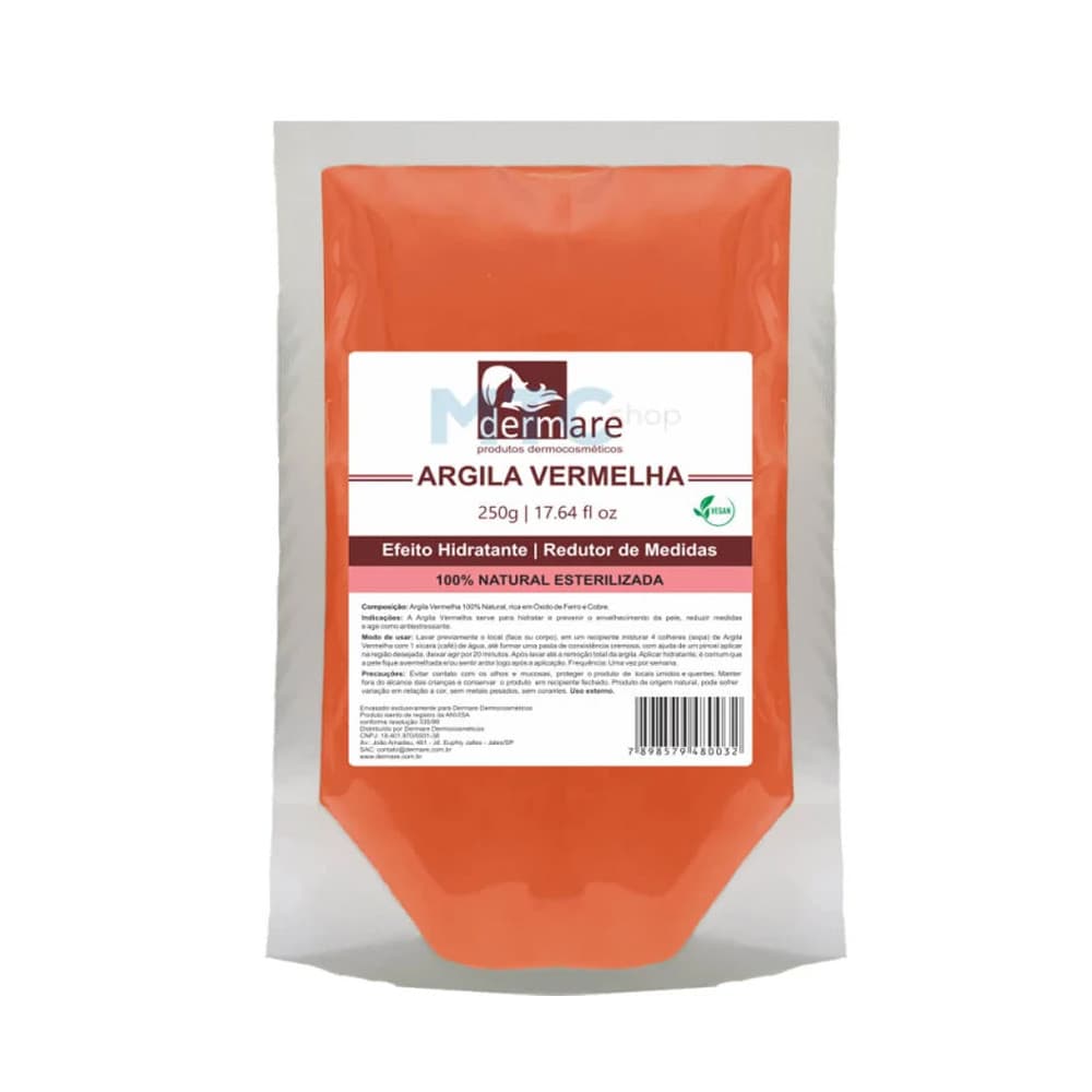 Argila Vermelha 250g - Dermare
