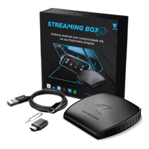 Streaming Box + 64gb 4gb Ram P/ Carros Com Carplay Faaftech