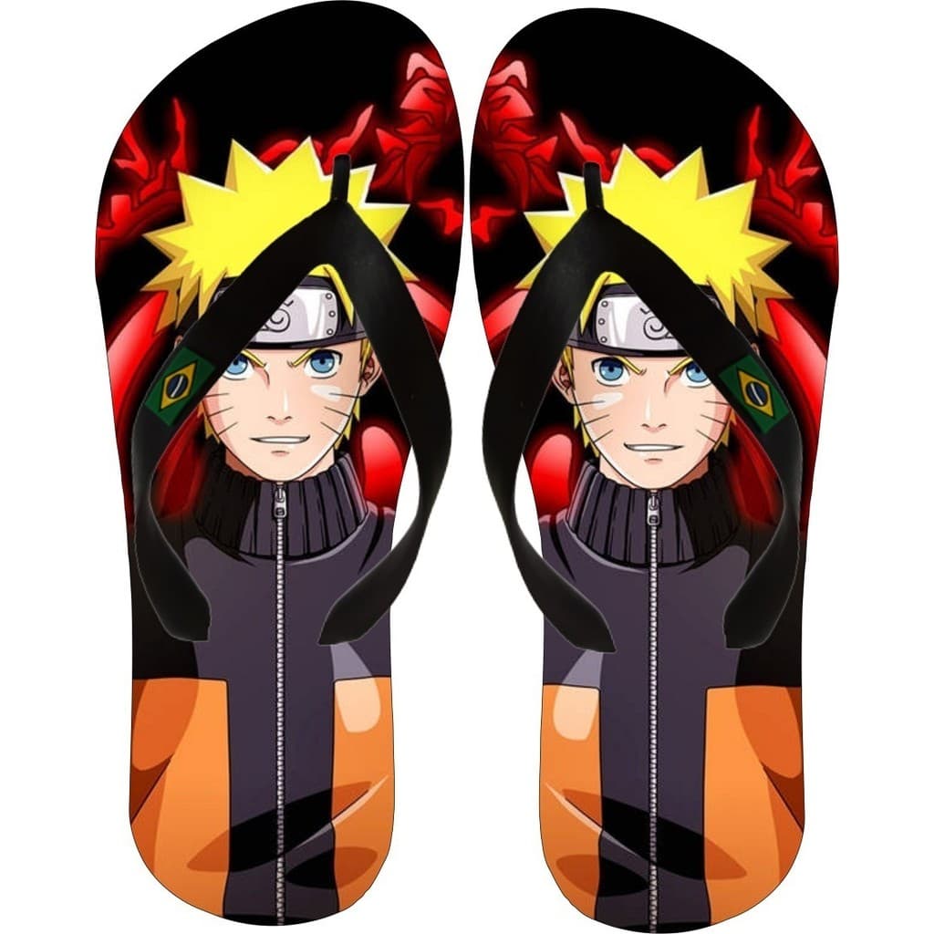 Chinelo Adulto E Infantil Naruto Anime Várias Estampas