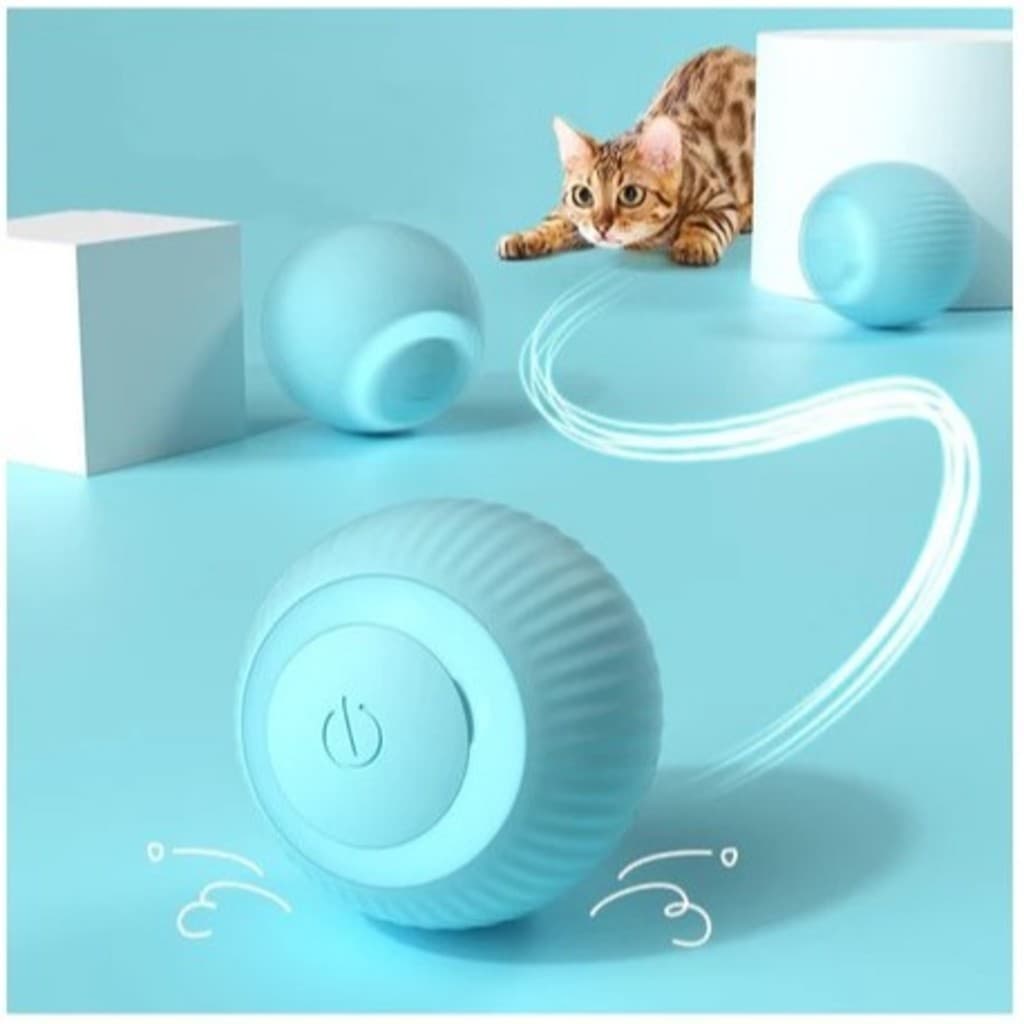 Gato Bola Brinquedo Elétrico Automático Rotação USB Recarga Brinquedos Interativos Interessante Gatinho Cão Acessórios