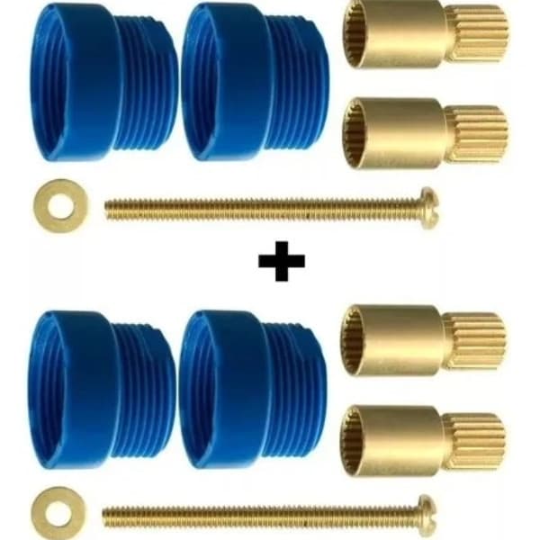 Kit 2  Prolongador Registro Pressão Gaveta Docol 20mm -  1/2 - 3/4 -  1 e 1.1/2