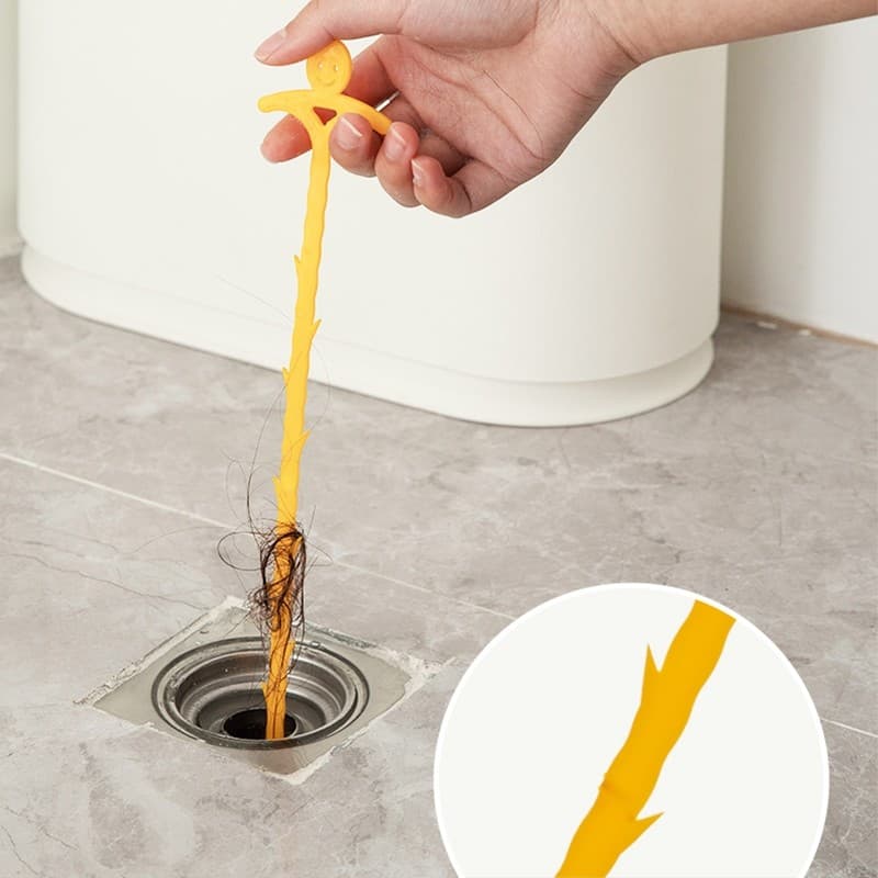 Desentupidor Coletor De Cabelos Para Pia Ralo Banheira Lavabo Plástico 51cm
