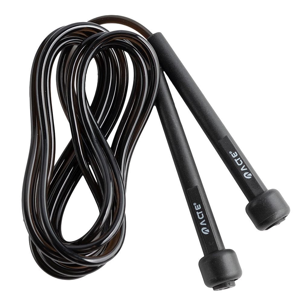 Corda De Pular No Tubo T95 Em Pvc 2,75 Metros Preta Acte Sports