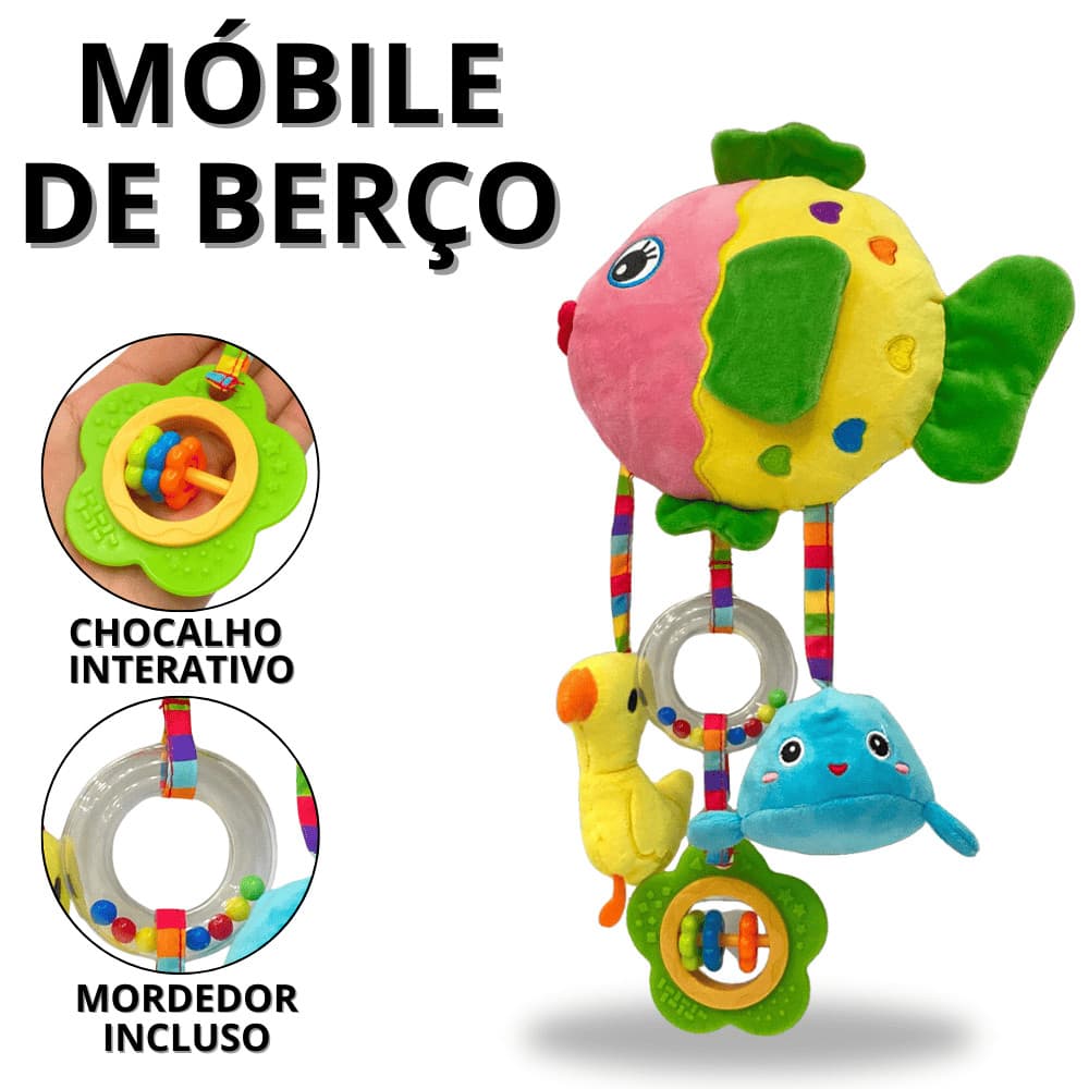 Mobile Para Berço Portátil Brinquedos De Pelúcia Para Bebê Brinquedo Infantil Peixe De Pelucia Bebe