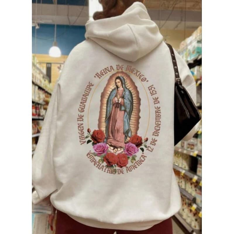 Moletom Nª Senhora de Guadalupe Bege