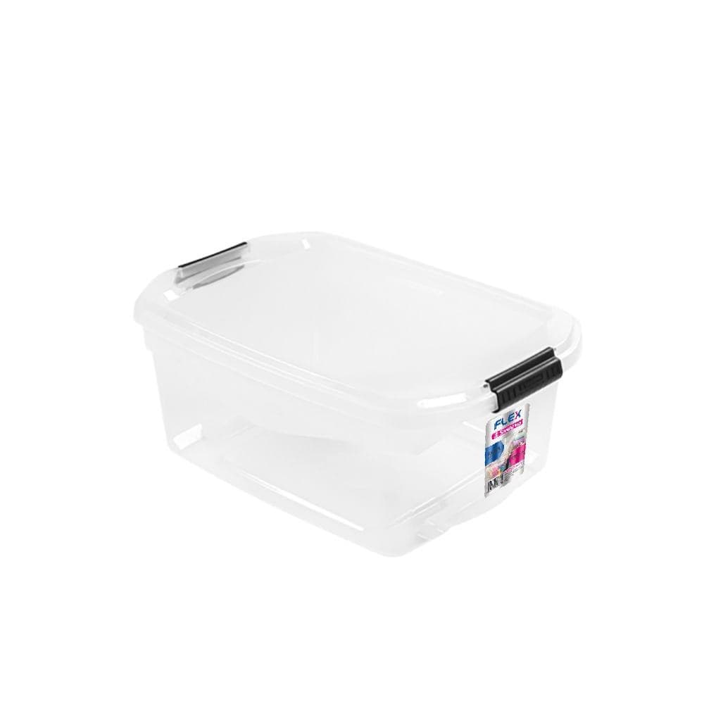 Caixa Organizadora Plástica Transparente 20L Flex Sanremo