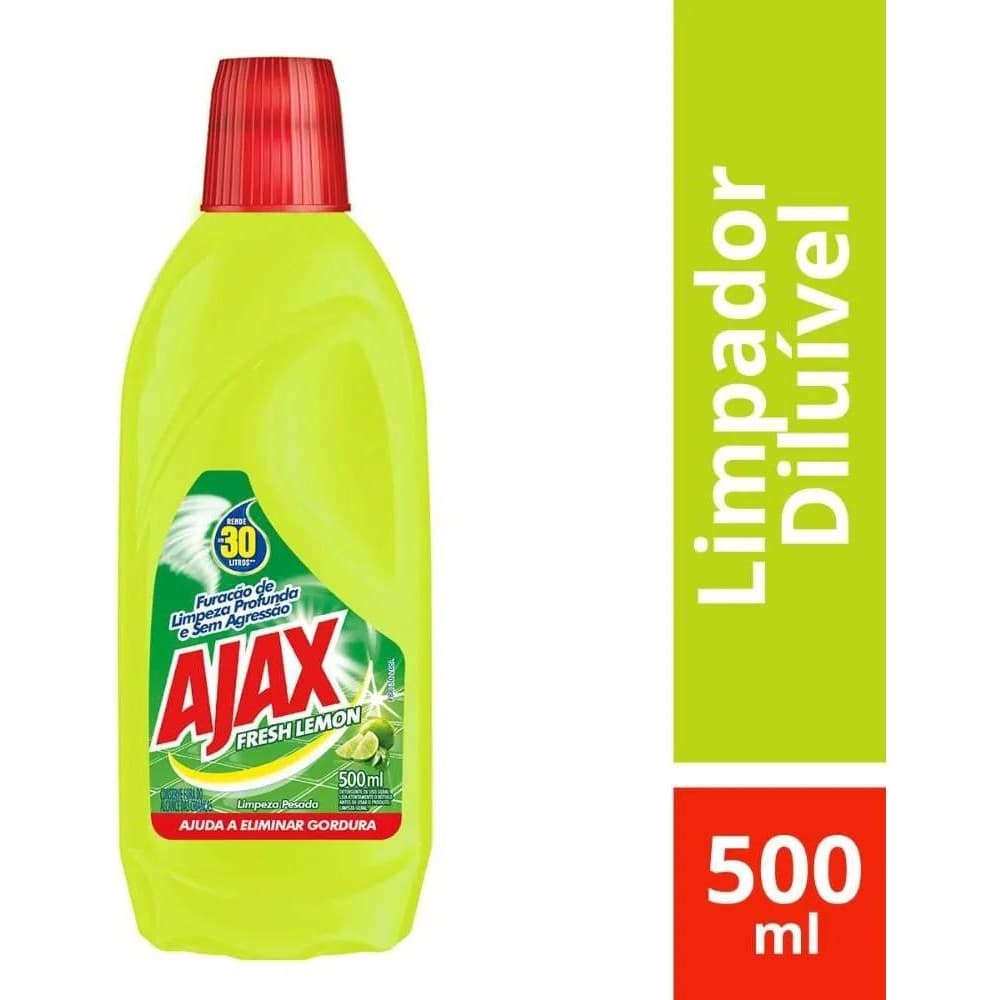 Limpador diluivel Ajax fresh lemon 500mL