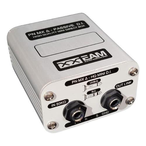 Mini Direct Box Pn Mx Delta Passivo 1 Canal Interface Audio Profissional Show Banda Palco Igreja