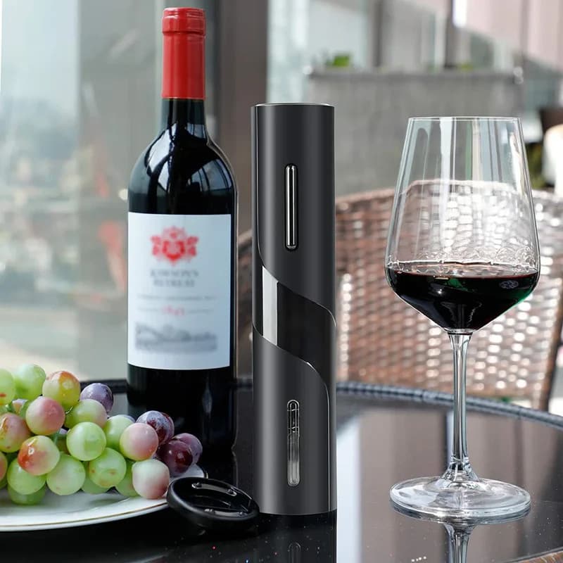 Kit Saca Rolhas Abridor De Vinho Garrafa Automático Elétrico regarregar Acessórios para Vinho