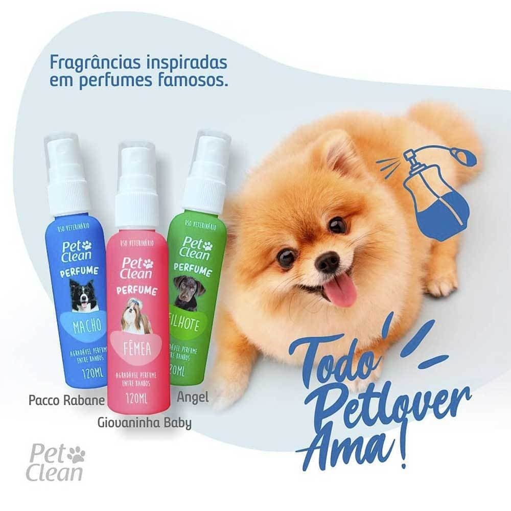 Perfume para Cães e Gatos Pet Clean 120ml – Deixe Seu Pet Sempre Cheiroso!