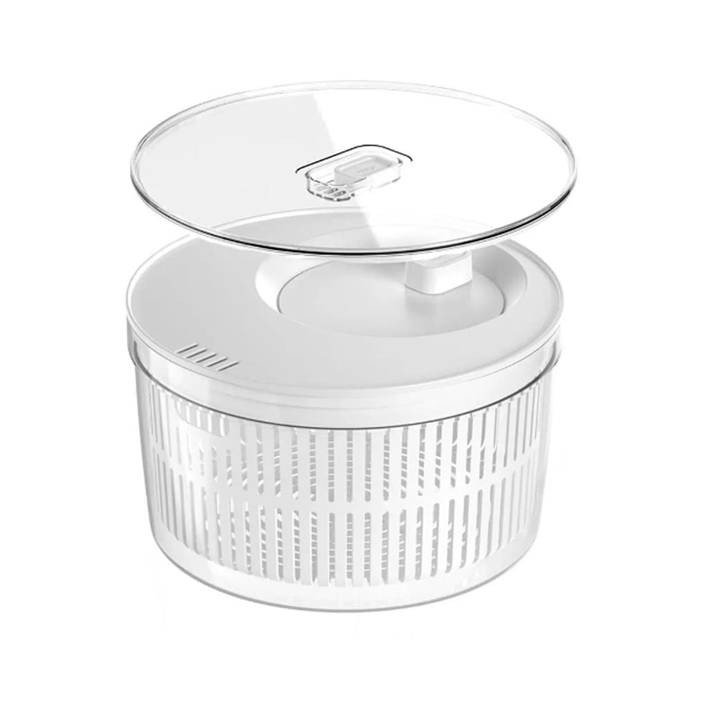Secador de Salada 5,5 L Organizador de Giratório Manual Folhas Verdura Centrífuga Alface Alimento Legumes