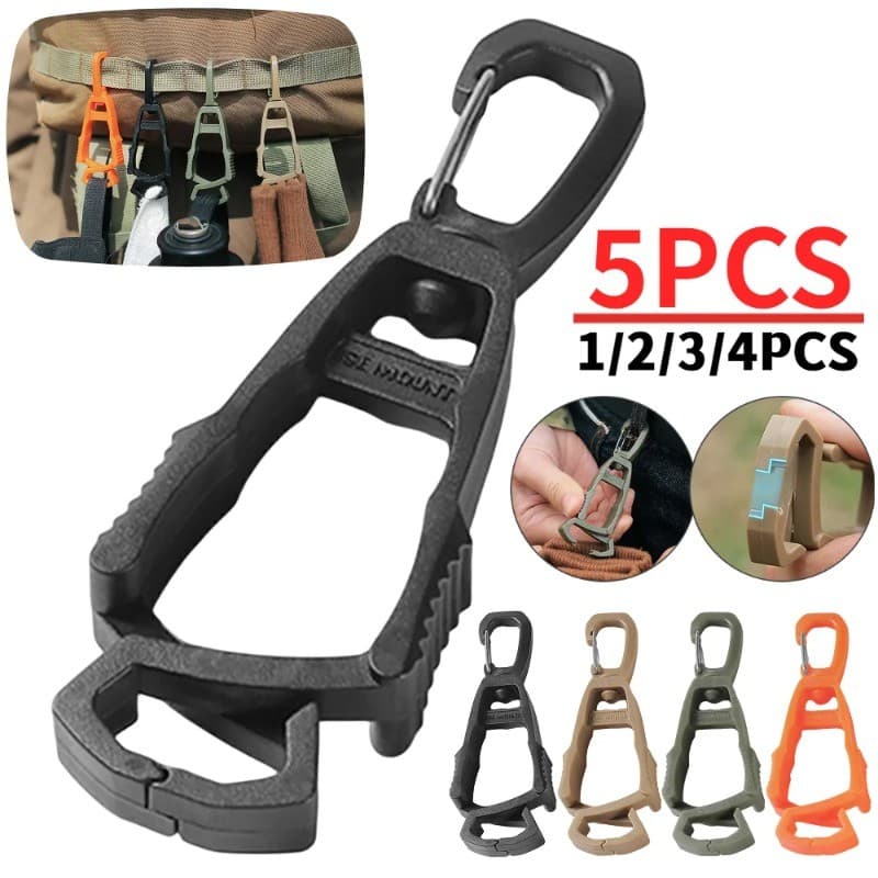 Luvas De Proteção Ao Ar Livre Clipe Cabide Multi-purpose Segurança Trabalho Titular Anti-Queda Luva Cinto Braçadeira Par