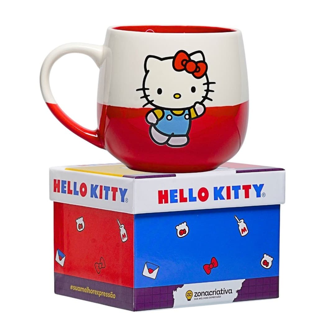 Caneca de Porcelana Hello Kitty Maggie 400ml - Zona Criativa
