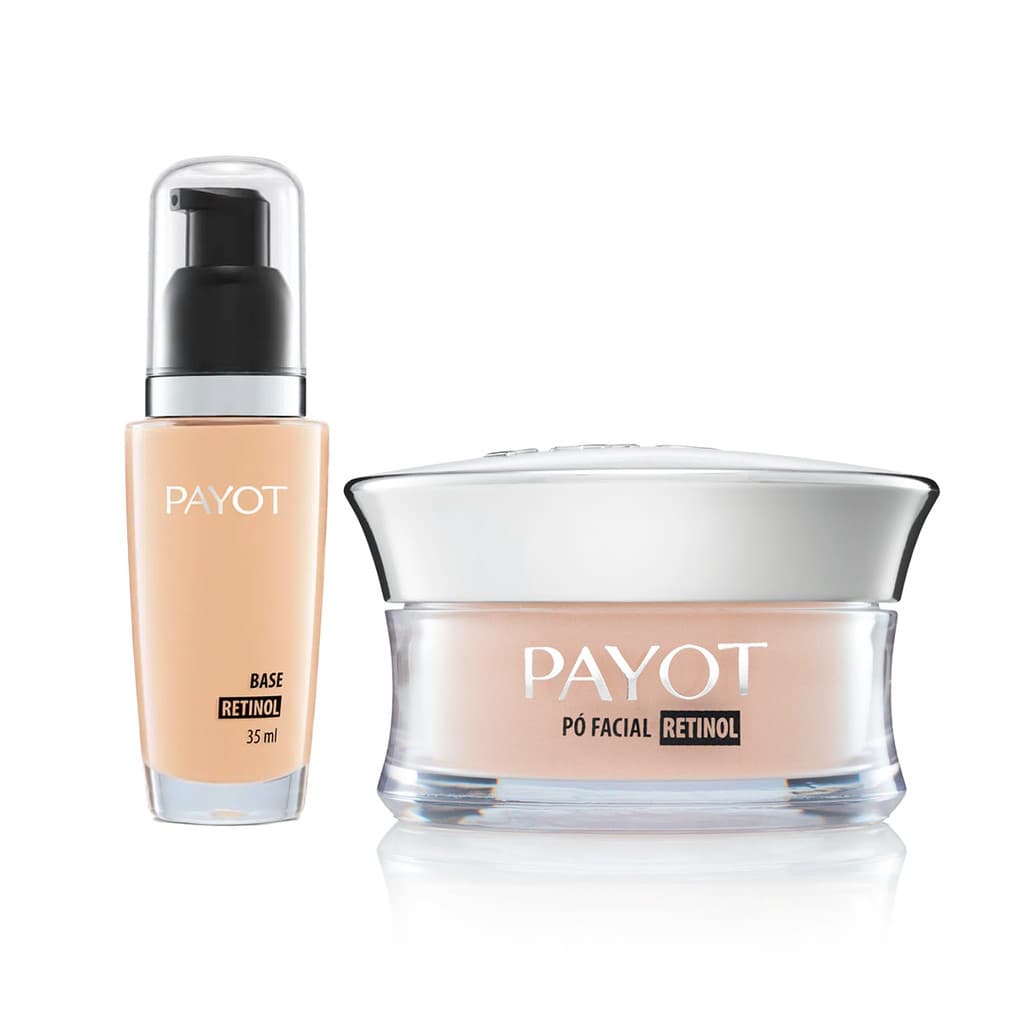 Kit Base Retinol Cor 30 + Pó Facial Retinol Matte Payot