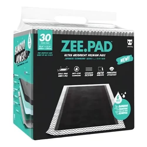 Tapete Higiênico Para Cães Zee Pad 30 Unidades 80x60 - Pretoe Branco Zeedog