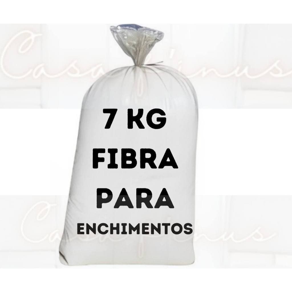 Fibra Siliconizada 7 kg Silicone Puro para todo tipo de enchimento Siliconada