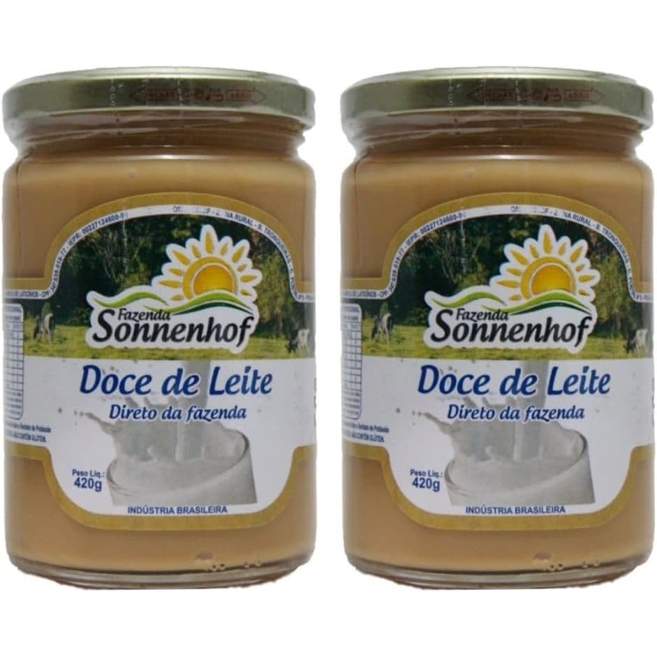 Kit com 2 Doce de Leite Cremoso Puro 420g - Fazenda Sonnenhof