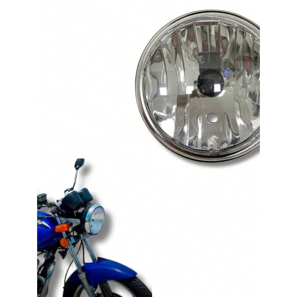Farol completo Suzuki Yes aro cromado alta qualidade 2005 2016 Potente