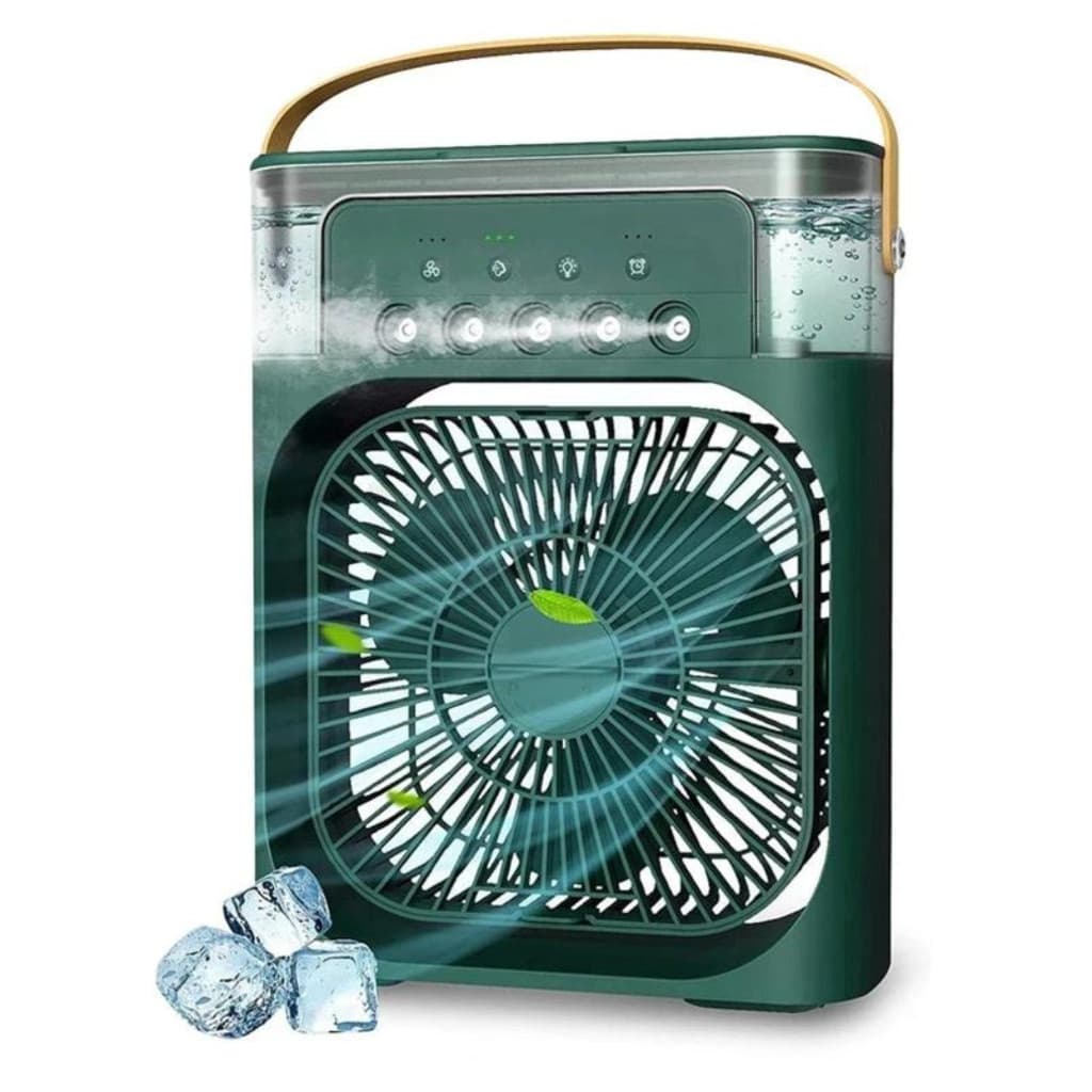 Ventilador Portatil 3 Velocidades Led Umidificador Ar