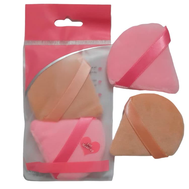 Esponja Para Pó Triângulo Pacote Com 2 UN Maquiagem MakeUp