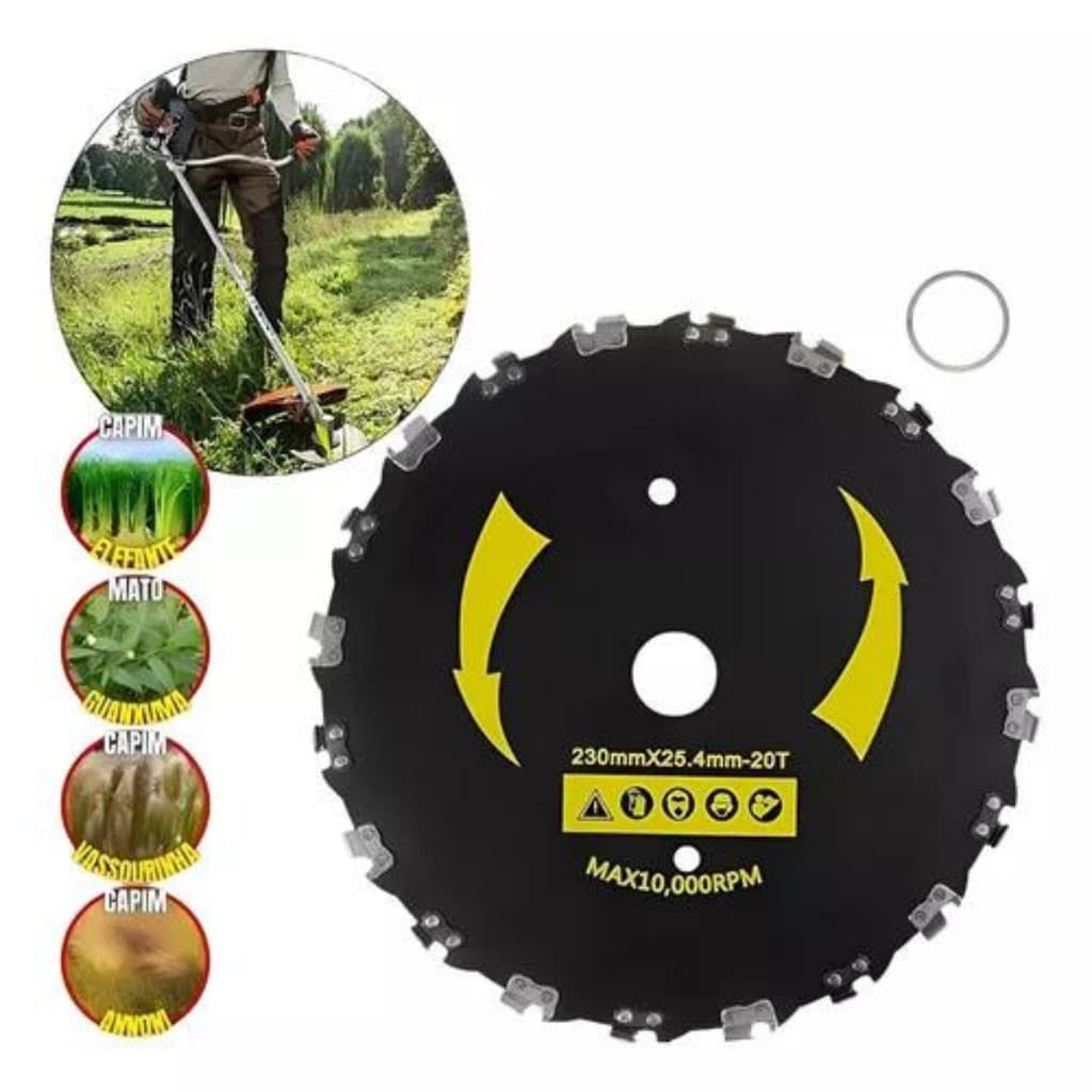 Disco  Com Corrente 20 Dentes Para Roçadeira NK90230