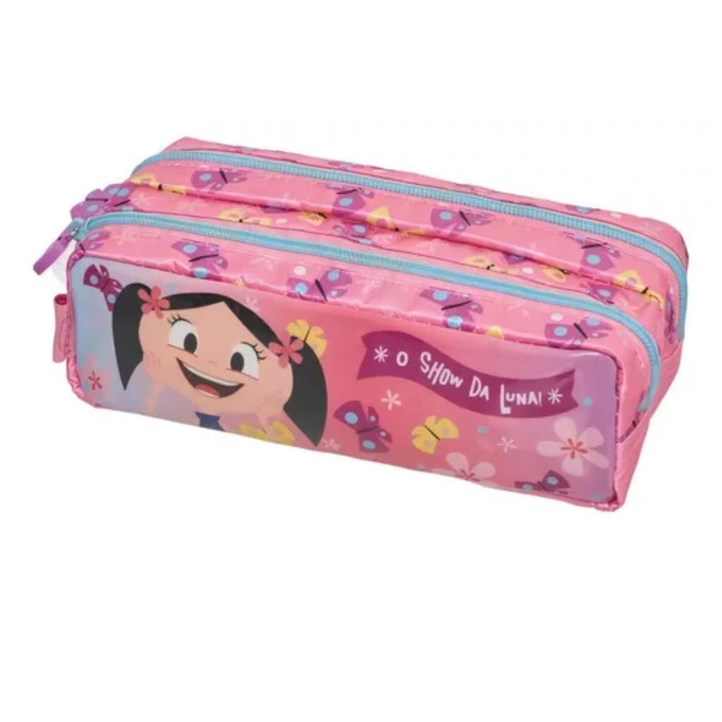 Estojo Escolar Lápis Necessaire Infantil Show Luna Primavera