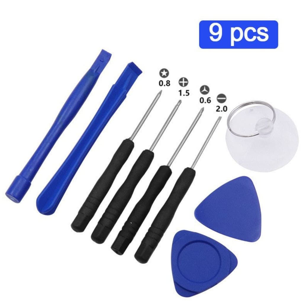 kt ferramentas basico para desmontar tablet abrir abertura celular tela espatula chaves sucção 9 pcs